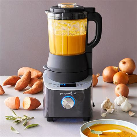 Add peaches to blender with pectin. . Pampered chef blender recipes